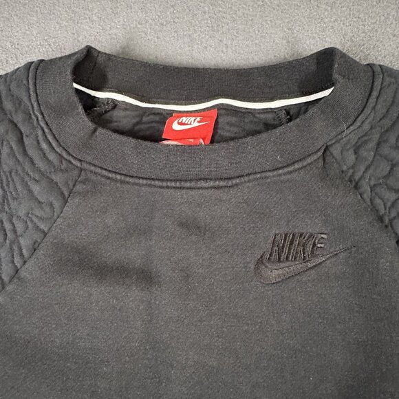 Nike Sweatshirt Womens Large Black Elephant Print Crewneck Pullover 841645-010 - Picture 8 of 14